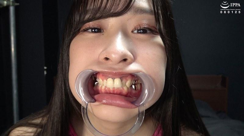 【朝比ゆの】 【歯＆口腔】人気女優 朝比ゆのチャンの歯＆口腔＆のどちんこ観察と小魚舐め！